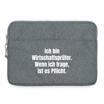 Je suis expert-comptable agréé Devis - Sacoche pour ordinateur portable 15 pouces - gris chiné - Devant