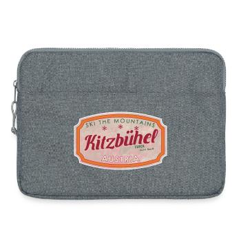 Alpine Vintage Label Kitzbühel Austria - Sacoche pour ordinateur portable 15 pouces - gris chiné - Devant