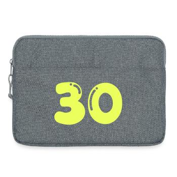 Design néon pour les 30 ans - Sacoche pour ordinateur portable 15 pouces - gris chiné - Devant