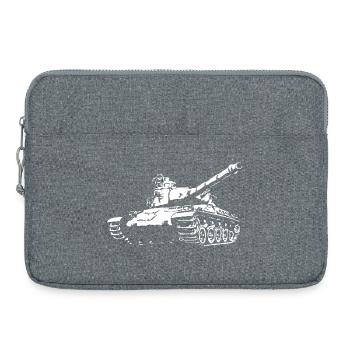 AMX 30 weiß - Laptoptasche 15" - Grau meliert - Vorne