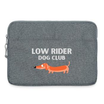 Hundeclub Dackel - Laptoptasche 15" - Grau meliert - Vorne