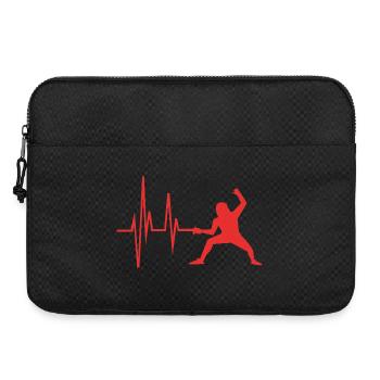 Fechten - Laptoptasche 15" - Schwarz - Vorne