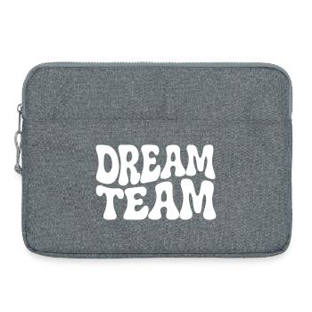 Équipe de rêve - Sacoche pour ordinateur portable 15 pouces - gris chiné - Devant