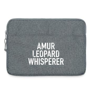 Amurleoparden-Flüsterer - Laptoptasche 15" - Grau meliert - Vorne