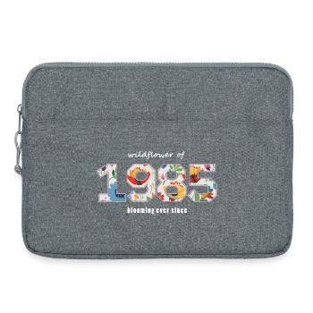 Floral 1985 - 40e anniversaire - Sacoche pour ordinateur portable 15 pouces - gris chiné - Devant