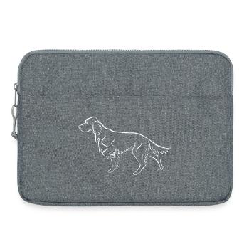 Setter ci-dessus - Sacoche pour ordinateur portable 15 pouces - gris chiné - Devant