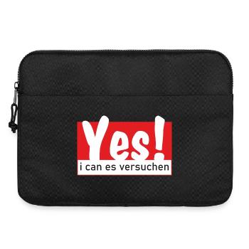 Yes i can es versuchen - Laptoptasche 15" - Schwarz - Vorne