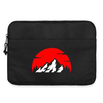 Crimson Peaks at Dusk - Laptop bag 15" - black - Front