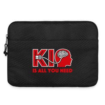 KI ist alles was du brauchst - Laptoptasche 15" - Schwarz - Vorne