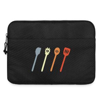 Croquis de cuillère de cuisine - Sacoche pour ordinateur portable 15 pouces - noir - Devant