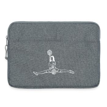 Croquis de pom-pom girl - Sacoche pour ordinateur portable 15 pouces - gris chiné - Devant