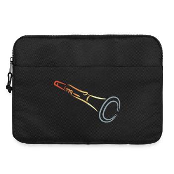 Dessin à la clarinette - Sacoche pour ordinateur portable 15 pouces - noir - Devant