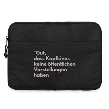 Mental cinemas without public screenings - Laptop bag 15" - black - Front