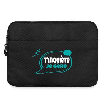 Don't worry, I'll manage - Laptop bag 15" - black - Front