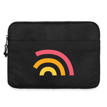 Logo arc-en-ciel - Sacoche pour ordinateur portable 15 pouces - noir - Devant