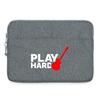 Jouez dur - Sacoche pour ordinateur portable 15 pouces - gris chiné - Devant
