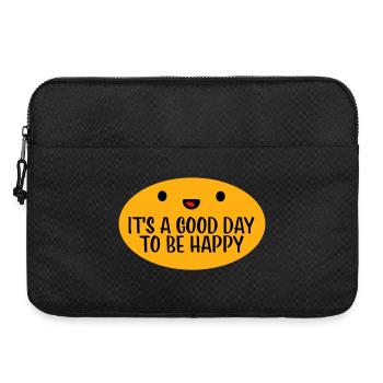 Bonjour sois heureux Motivation positive Dire bonheur - Sacoche pour ordinateur portable 15 pouces - noir - Devant