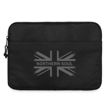 Northern Soul - Grey Union Jack - British Flag - Laptop bag 15" - black - Front