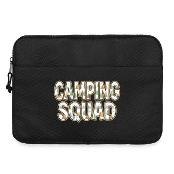 Soirée tente de l’escouade de camping - Sacoche pour ordinateur portable 15 pouces - noir - Devant