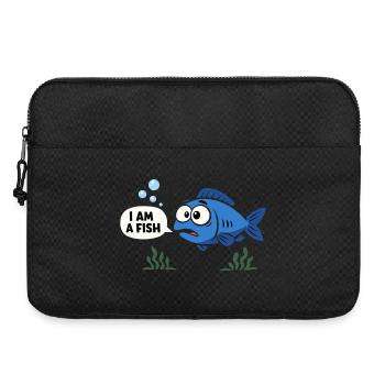 Costume de poisson bleu Carnaval des animaux marins Carnaval - Sacoche pour ordinateur portable 15 pouces - noir - Devant