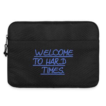 Welcome to hard times - Laptoptasche 15" - Schwarz - Vorne