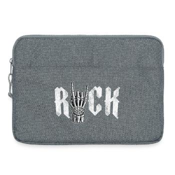 Rockmusik-Symbol Lustig - Laptoptasche 15" - Grau meliert - Vorne