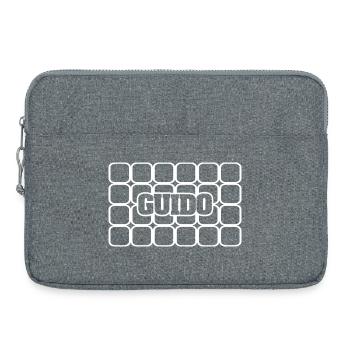 First name Guido - Laptop bag 15" - heather grey - Front