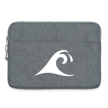 Ondes vagues - Sacoche pour ordinateur portable 15 pouces - gris chiné - Devant