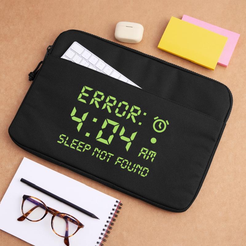 Error 404, sleep not found Programmierer Zocken Laptoptasche 15"