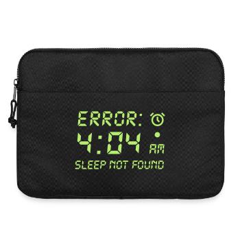 Error 404, sleep not found funny programmer gamer - Laptop bag 15" - black - Front