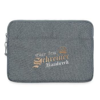 Ehre dem Handwerk Schreiner Zunftzeichen - Laptoptasche 15" - Grau meliert - Vorne