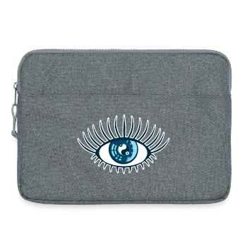 Eye Blue Providence Yin Yang Symbole - Sacoche pour ordinateur portable 15 pouces - gris chiné - Devant