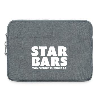 bar, bartender, bar owner - Laptop bag 15" - heather grey - Front