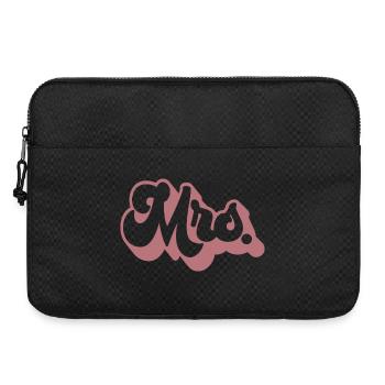 Mme Matching Couple Fiançailles Mariage Lune de miel - Sacoche pour ordinateur portable 15 pouces - noir - Devant