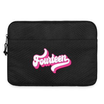 Fourteen 14th Birthday For Girls 14 Years Old - Laptop bag 15" - black - Front