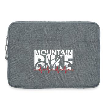 Mountainbike-Beat - Laptoptasche 15" - Grau meliert - Vorne