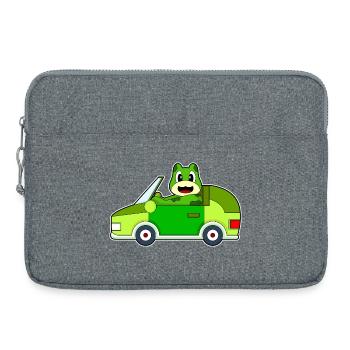 Frosch Auto - Laptoptasche 15" - Grau meliert - Vorne