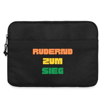Rudernd zum Sieg - Laptoptasche 15" - Schwarz - Vorne