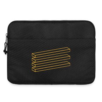 Illusion d’optique Géométrie Minimaliste Puzzle - Sacoche pour ordinateur portable 15 pouces - noir - Devant