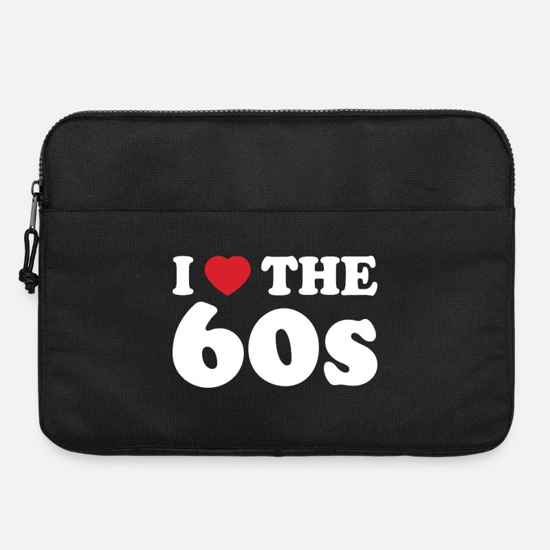 Liebe zu den 60ern - Laptoptasche 15" - Schwarz