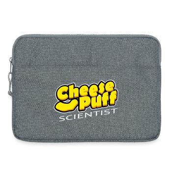 Käse-Puff-Wissenschaftler - Laptoptasche 15" - Grau meliert - Vorne