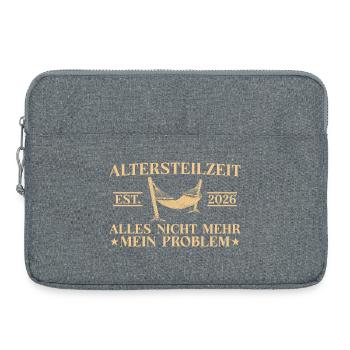 Altersteilzeit 2026 Arbeitskollege Frührente - Laptoptasche 15" - Grau meliert - Vorne