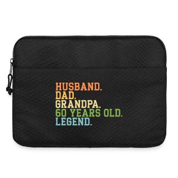 Husband Dad Grandpa 65 Years Old Legend - Laptop bag 15" - black - Front
