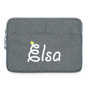 Elsa - Laptoptasche 15" - Grau meliert - Vorne