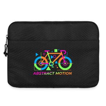 Mouvement abstrait néon du vélo - Sacoche pour ordinateur portable 15 pouces - noir - Devant