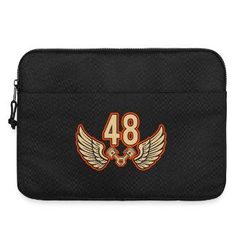Numéro de course 48 – Passion du sport automobile - Sacoche pour ordinateur portable 15 pouces - noir - Devant