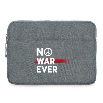 Aucune guerre jamais Paix Signe de paix - Sacoche pour ordinateur portable 15 pouces - gris chiné - Devant