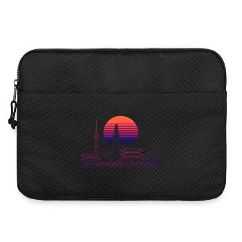 Sonnenuntergang Skyline Neon Asia Seoul - Laptoptasche 15" - Schwarz - Vorne