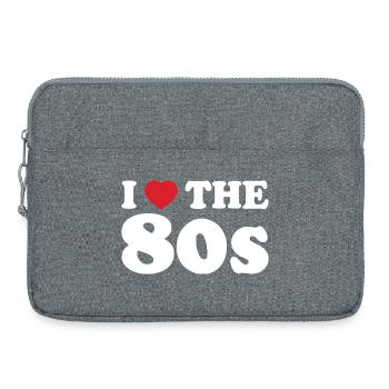 Ich liebe den Retro-Stil der 80er. - Laptoptasche 15" - Grau meliert - Vorne