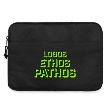 Logos Ethos Pathos Rhétorique Étudiant en Philosophie - Sacoche pour ordinateur portable 15 pouces - noir - Devant